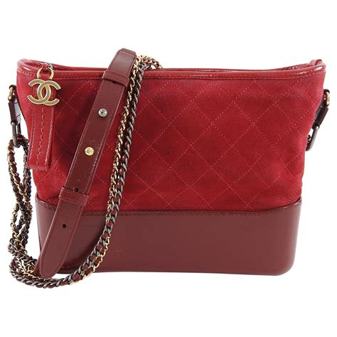 chanel gabrielle bag red